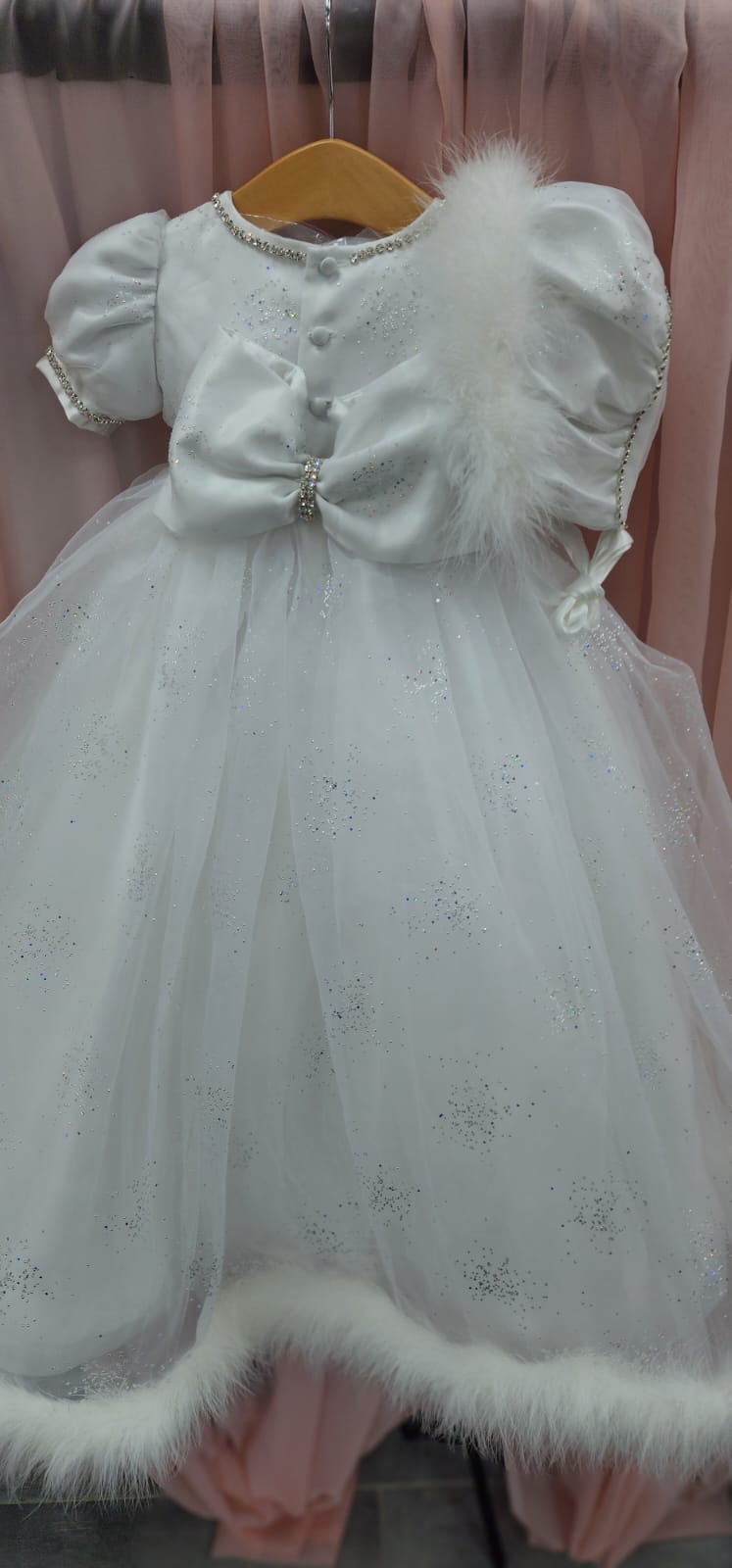 Piccolo Bacio christening frozen dress