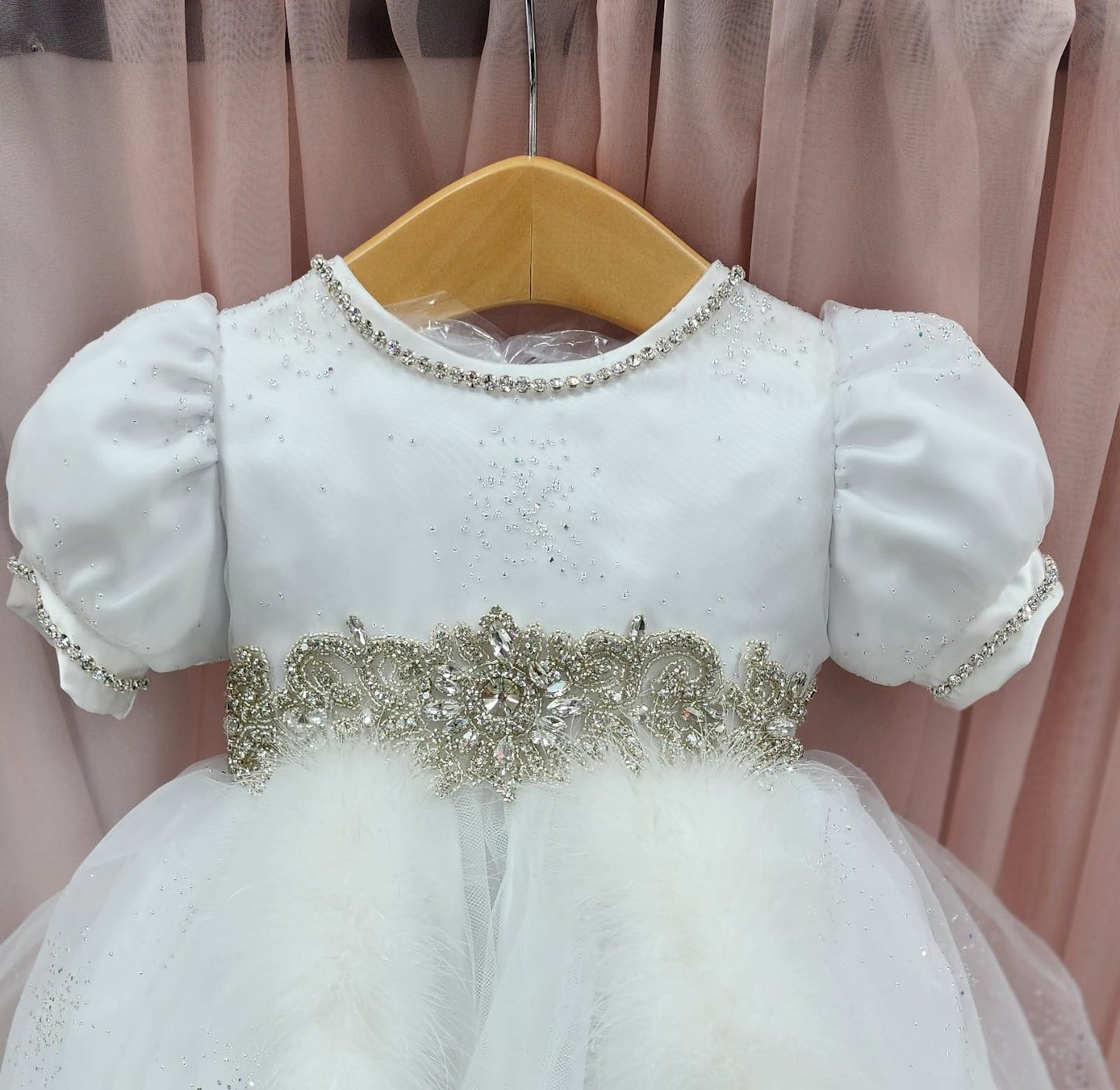 Piccolo Bacio christening frozen dress