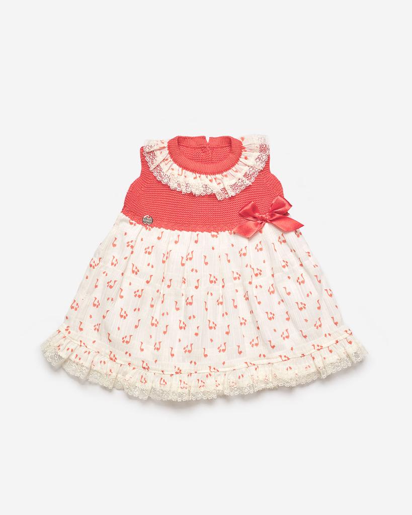 Peach Knit Top Dress | La Bavetta Children's Boutique | New York City