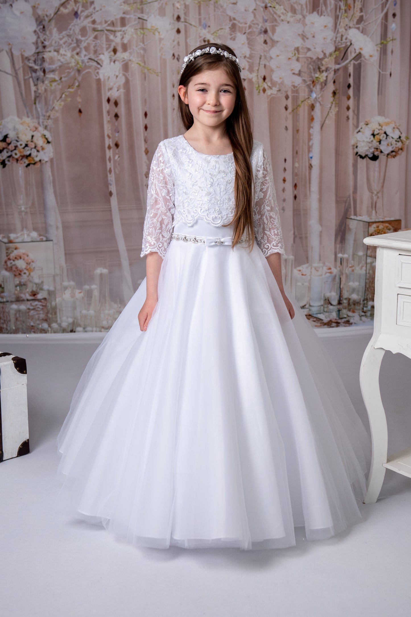 RB-608 Rosa Bella communion Dress