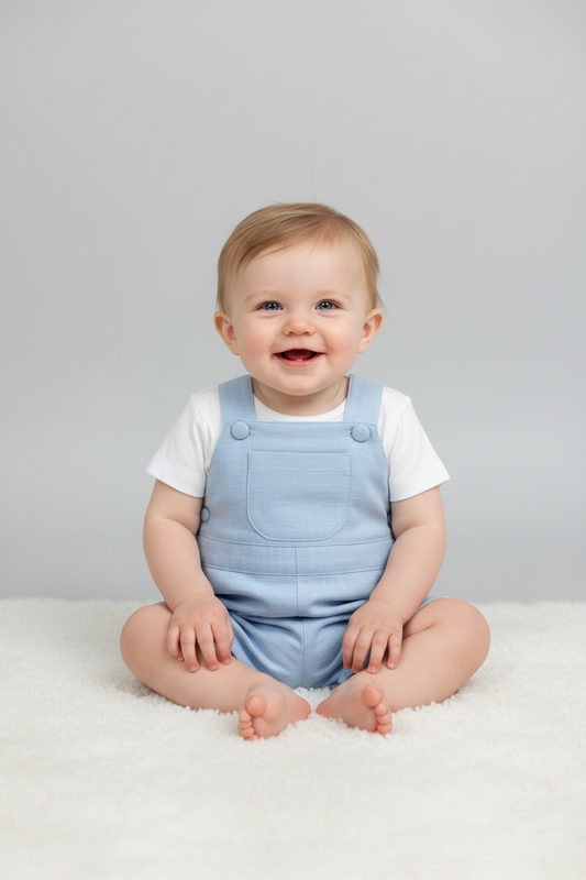 DBV24610 Boys Sky Blue Romper