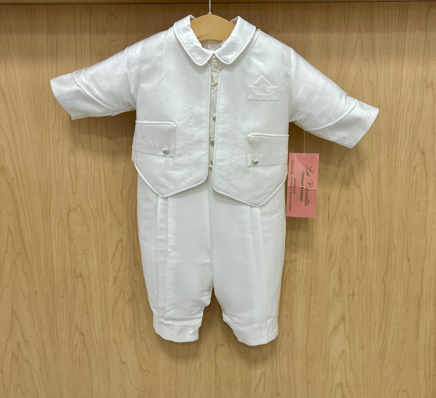 Nunzio Baptism  suit by Piccolo Bacio