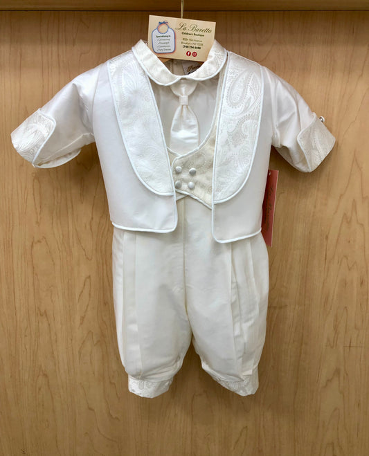 Piccolo Bacio Antony christening/ Baptism suit