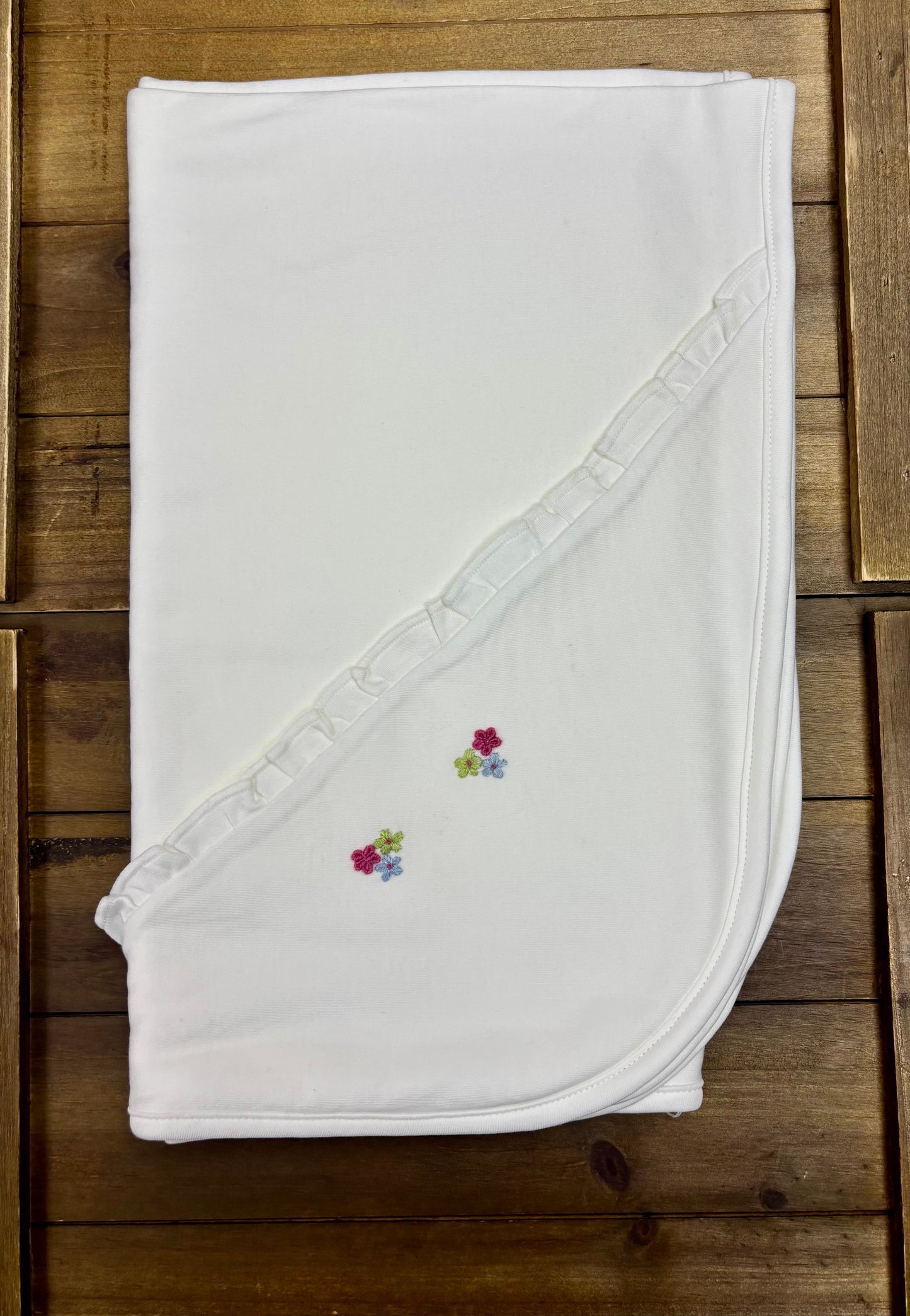 Baby Girl Floral Embroidery Take-Home Set —4 Piece