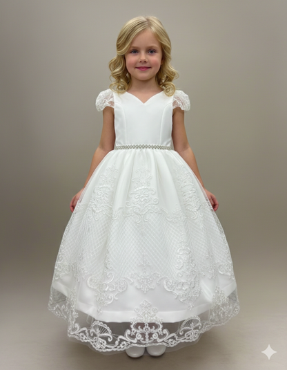 Halo custom made communion Dress