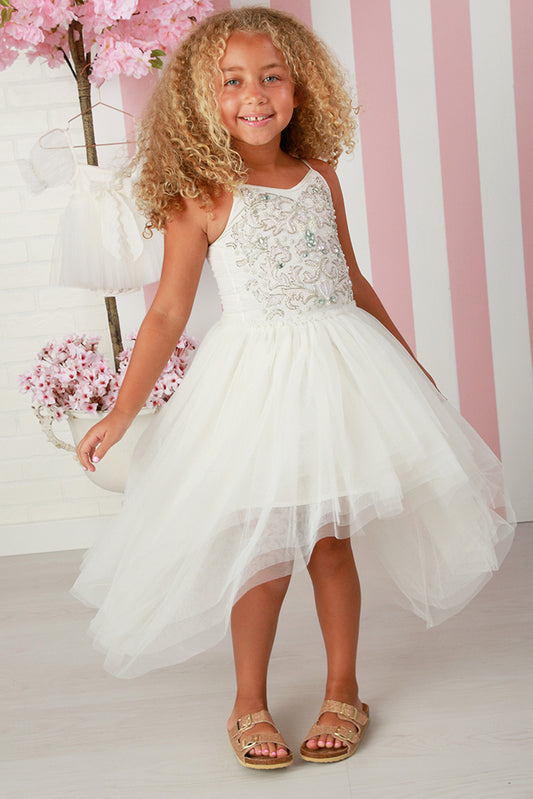 Kylee white High Low Dress by ooh la la couture