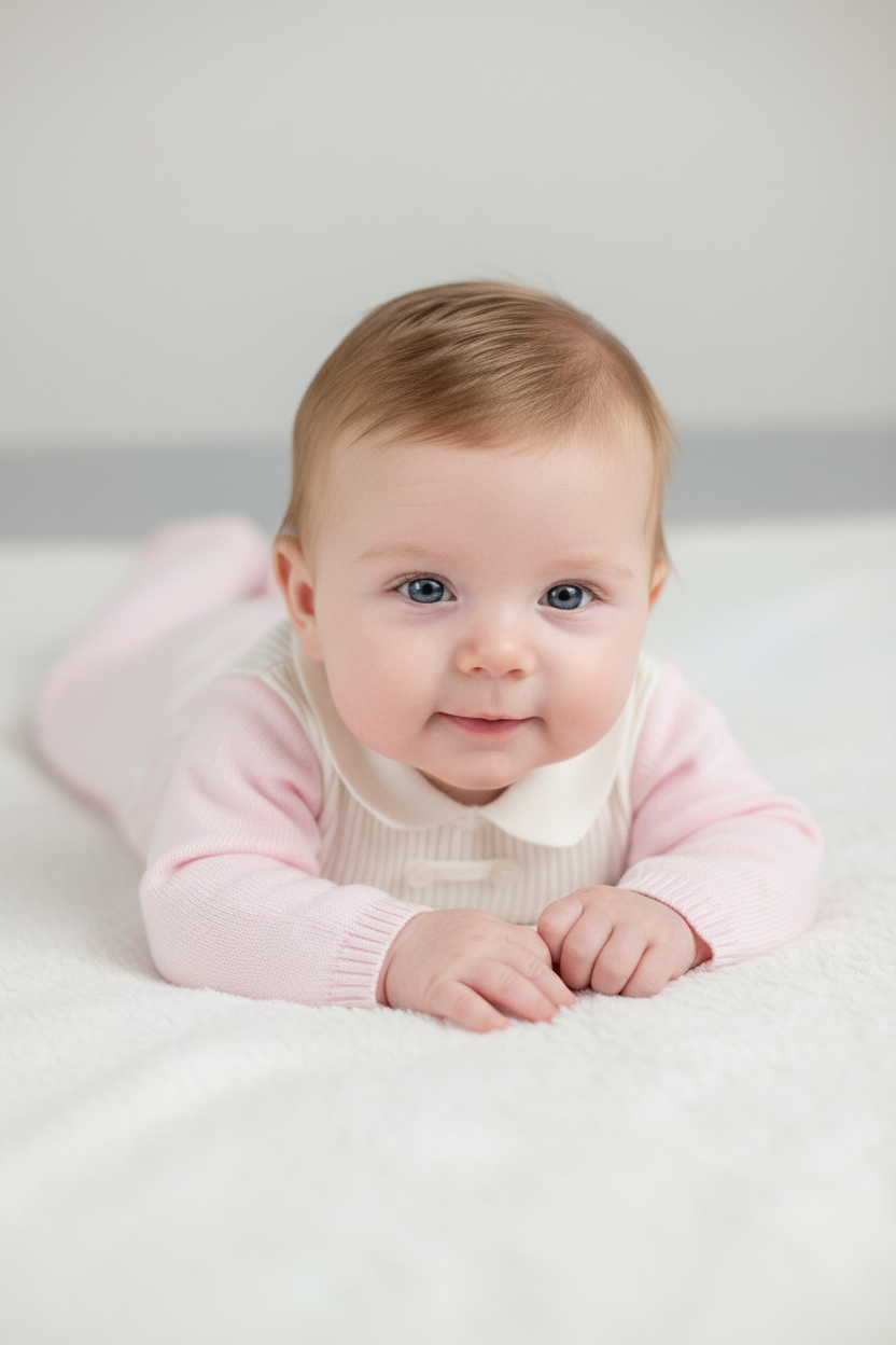 Pink Knit Baby Girl 3-Piece Take-Home Set