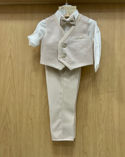 4pc Pinstripe Vest and pants set Made in Italy