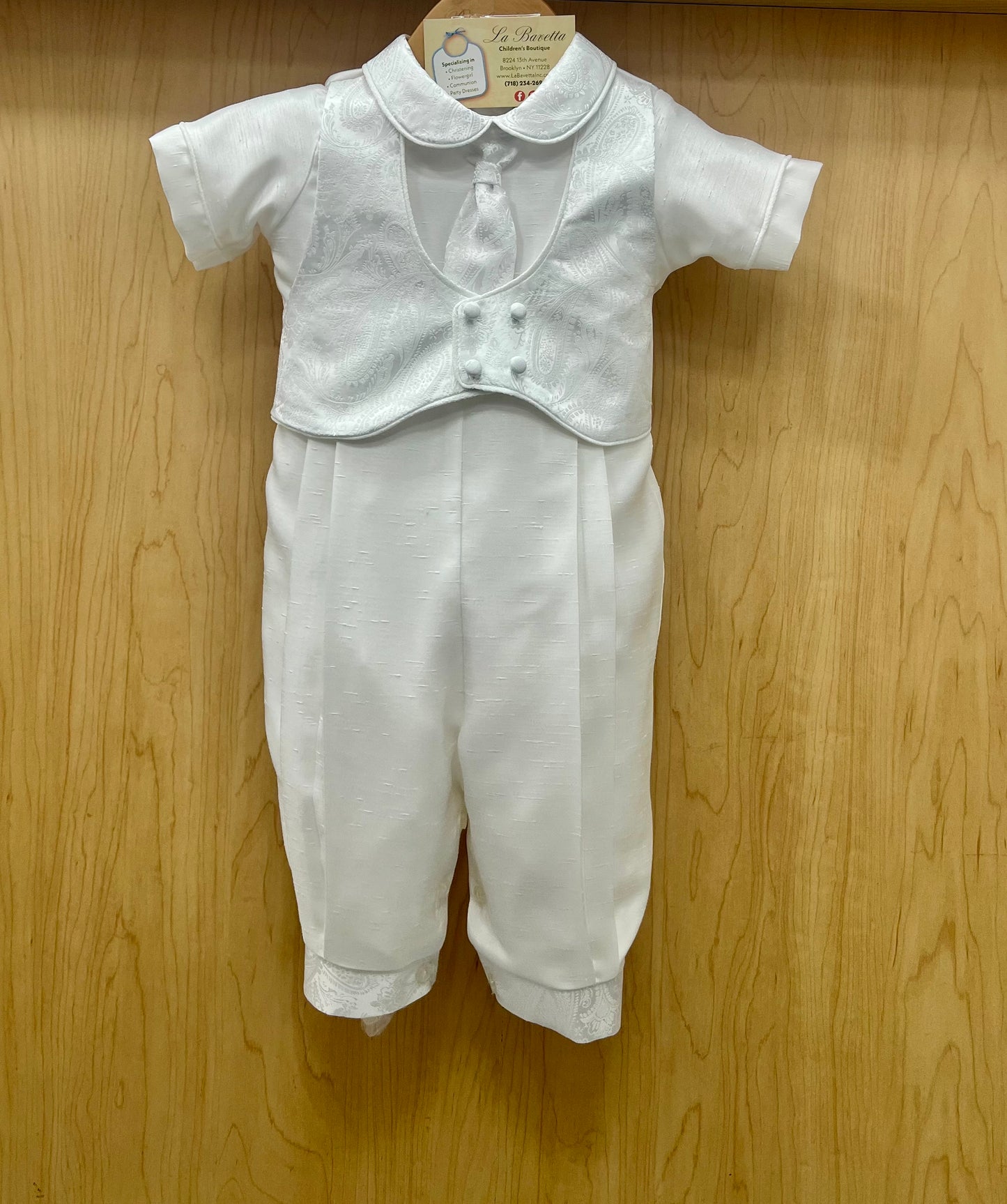 Piccolo Bacio Anton Boys Christening Outfit