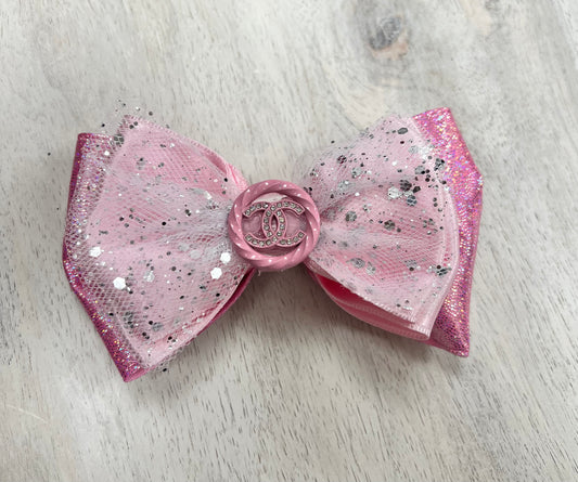 Pink sparkly Hair Clip