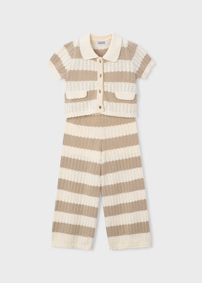 Girls 2pc knit pants set