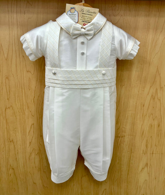 Piccolo Bacio Roland Silk Baptism Suit
