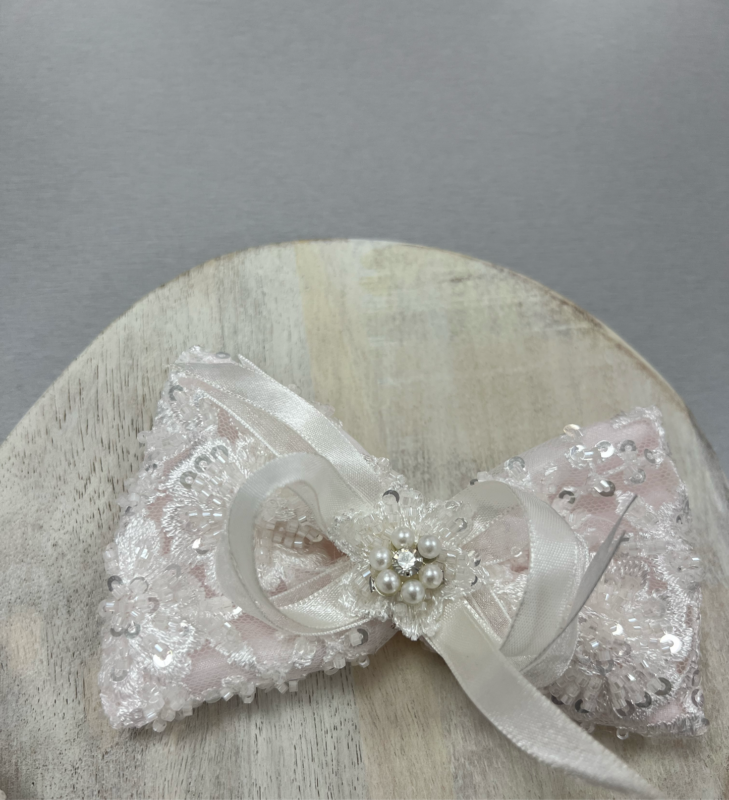 Light pink Christening Dress Alexandra