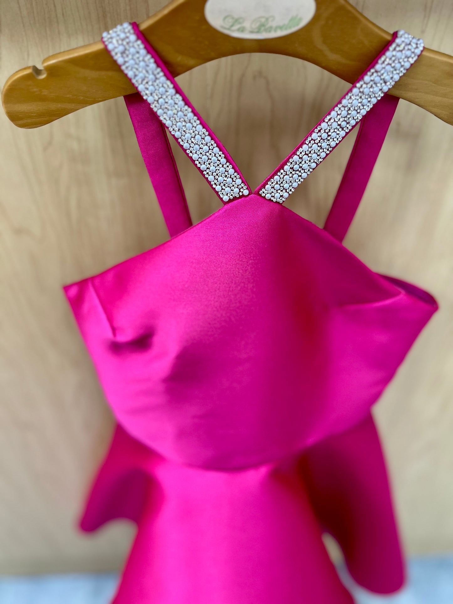 Pink sleeveless A-Line Dress, Kira Fushia