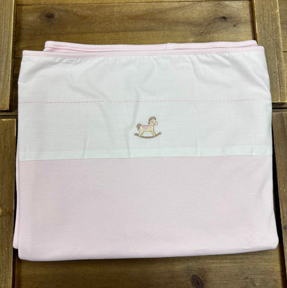 Rocking Horse 5-Piece Layette Set – Pink