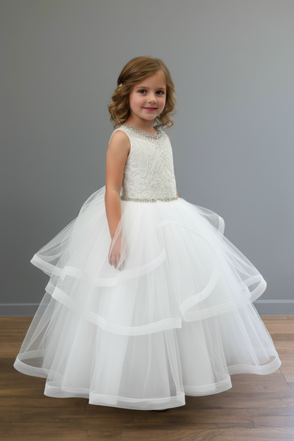Repunzle special custom made couture communion dress