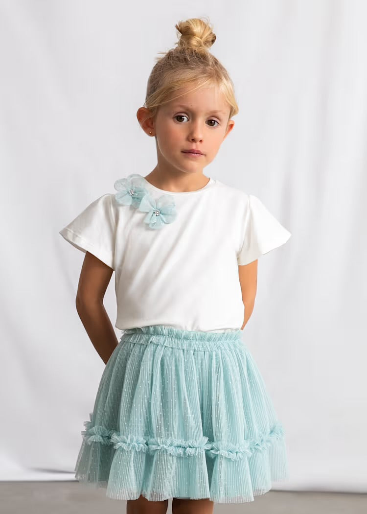 2pc girls skirt set