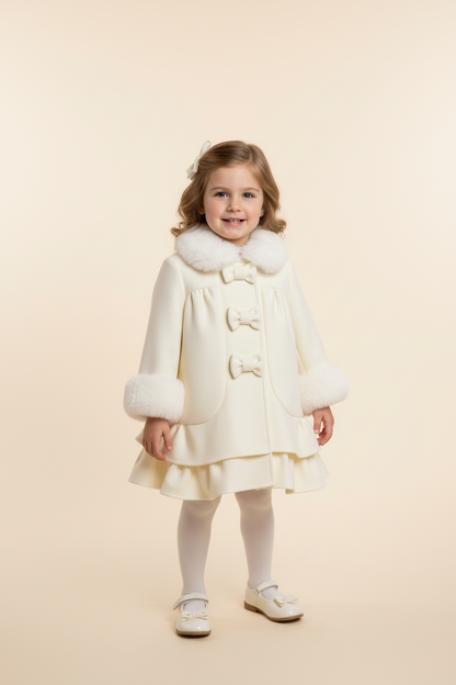 Sarah louise Ivory wool Coat