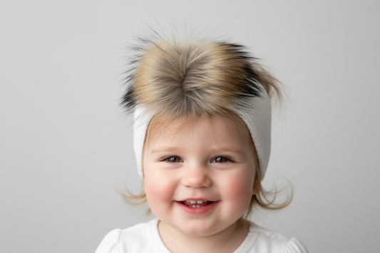 Fur pompom Headband J6222