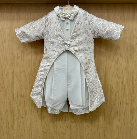 Piccolo Bacio Rocco Gold Christening suit