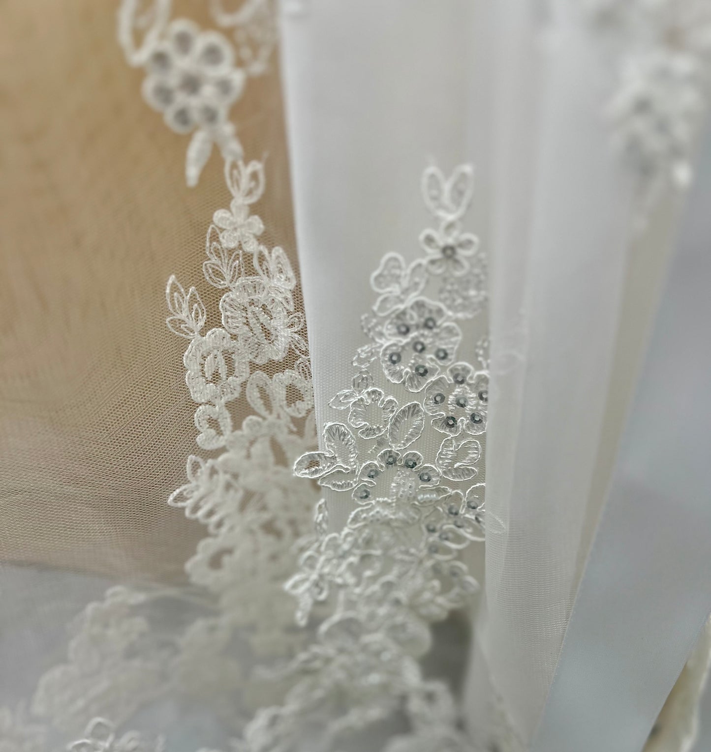 Sheer lace overcoat christening Dress