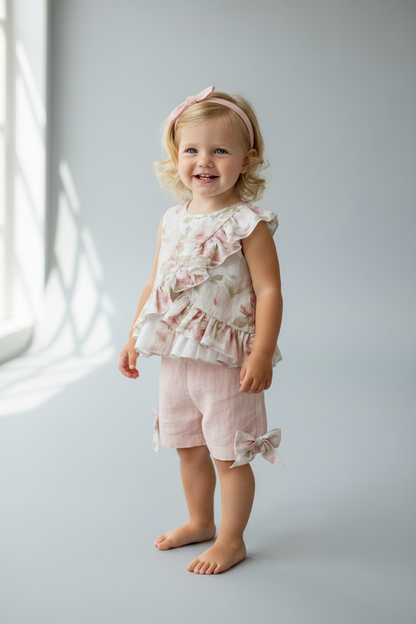 floral  Formal Shorts Set | Premium Two-Piece Bimbalo