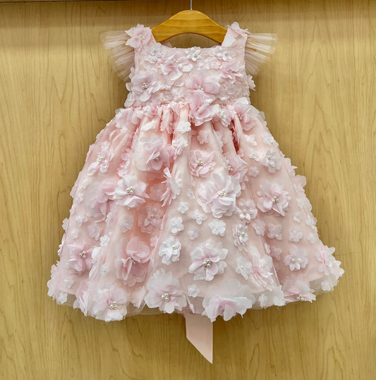 Elegant floral 3D lace Dress