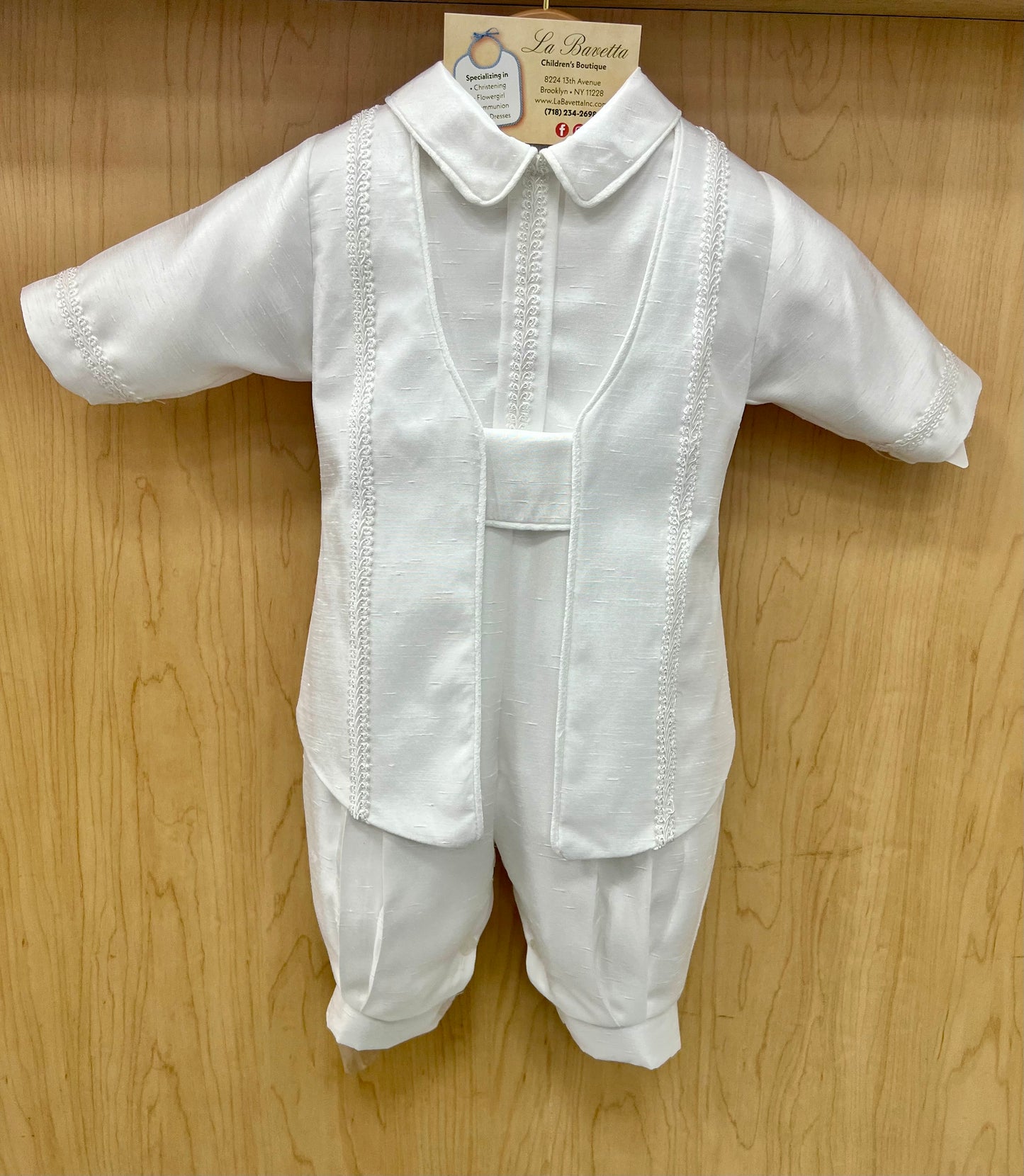Piccolo Bacio Felipe christening suit
