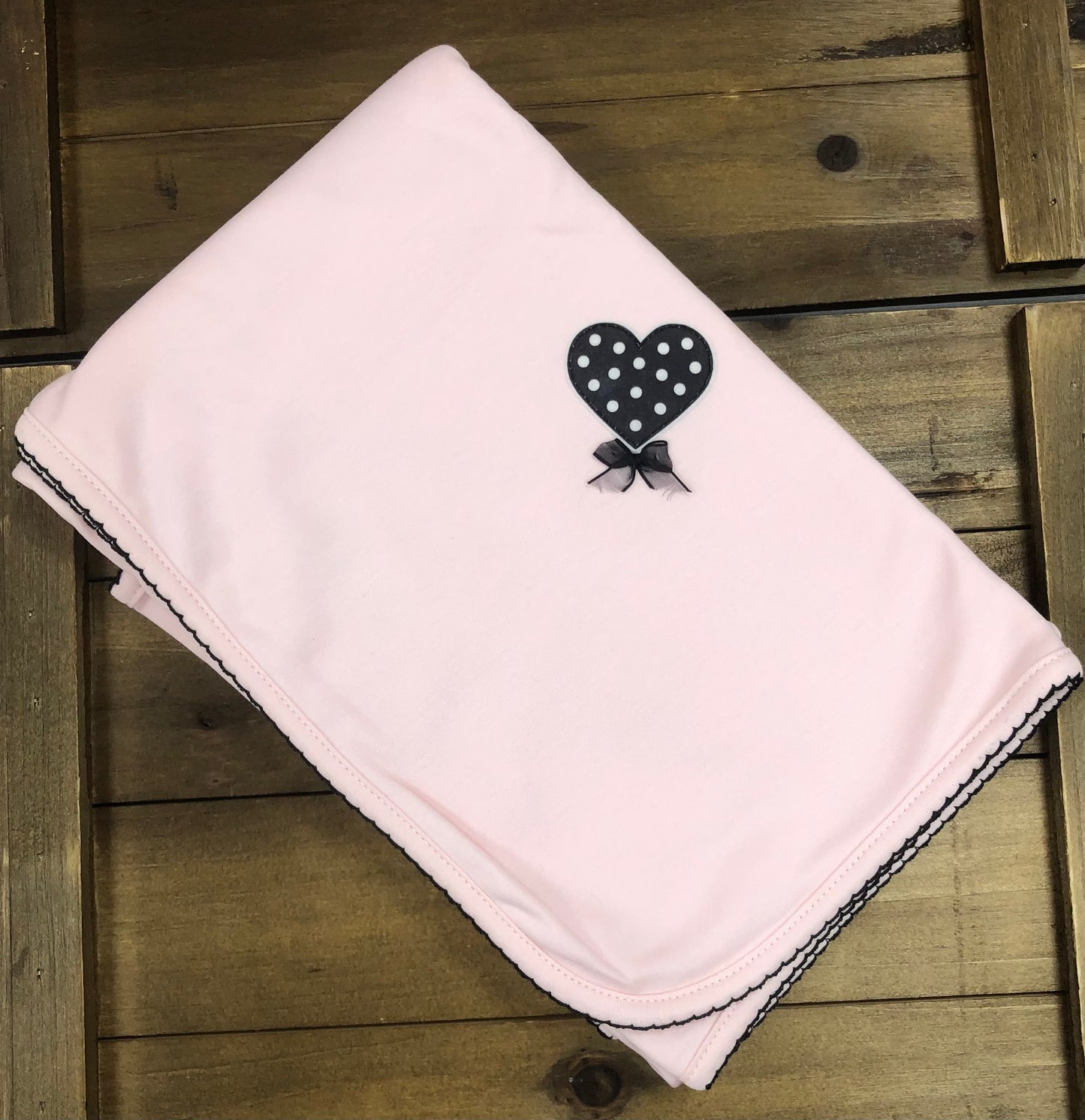 Pink Heart 3-Piece Baby Girl Take-Home Set