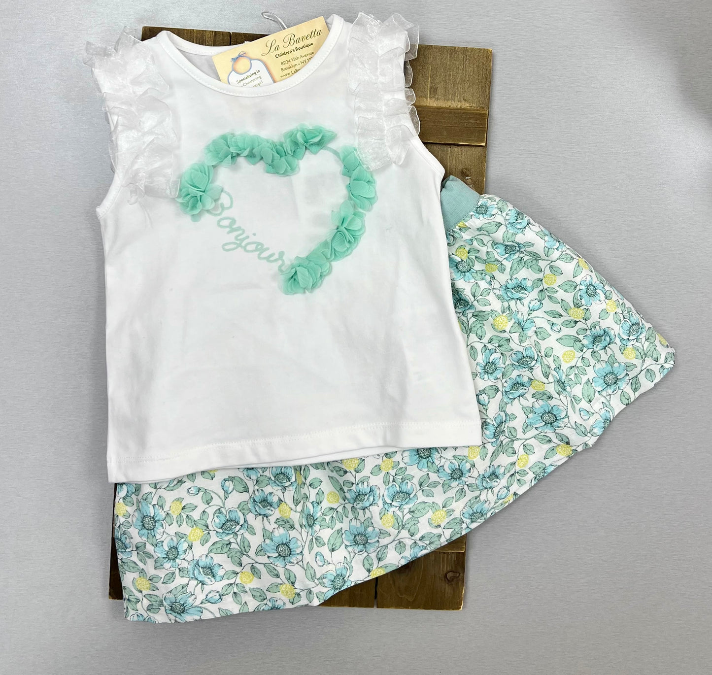 2Pc floral skirt set Dk352