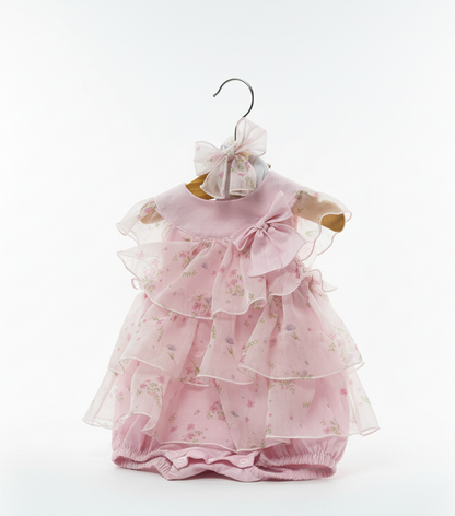 Rosa Bloom Tiered Ruffle Romper