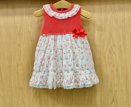 Cotton Knit coral Dress