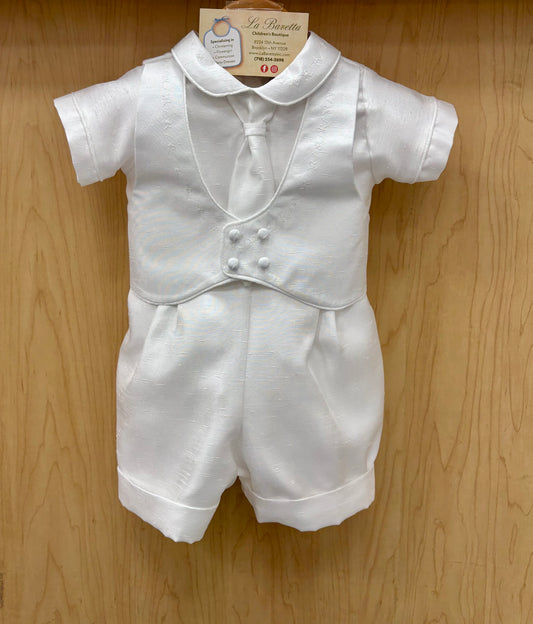 Piccolo Bacio Sal shorts Boys Christening Outfit