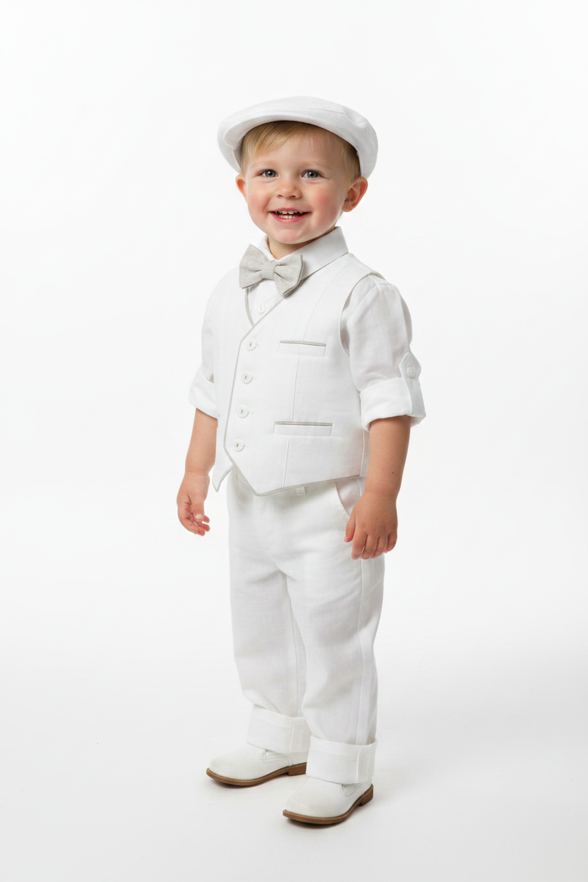 Bimbalo Boys Linen Christening Outfit 1106