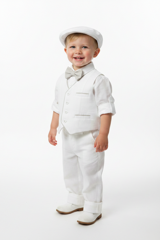 Bimbalo Boys Linen Christening Outfit 1106