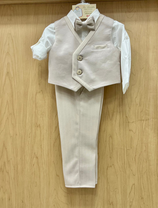 4pc Pinstripe Vest and pants set Made in Italy