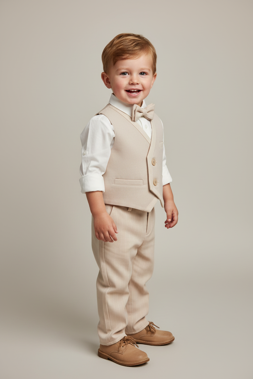 4pc Pinstripe Vest and pants set Made in Italy