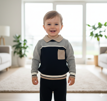 2pc sweater & Pants Set Made In Italy
