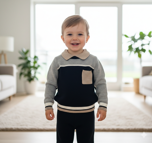 2pc sweater & Pants Set Made In Italy