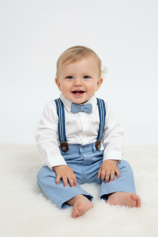 Boys' Suspender Set with Bow Tie