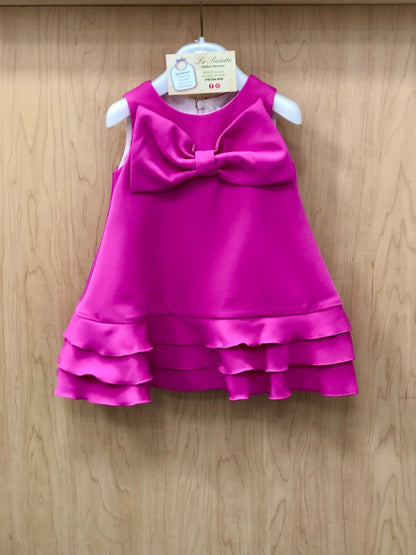 Vibrant Pink sleeveless Dress made in Italy