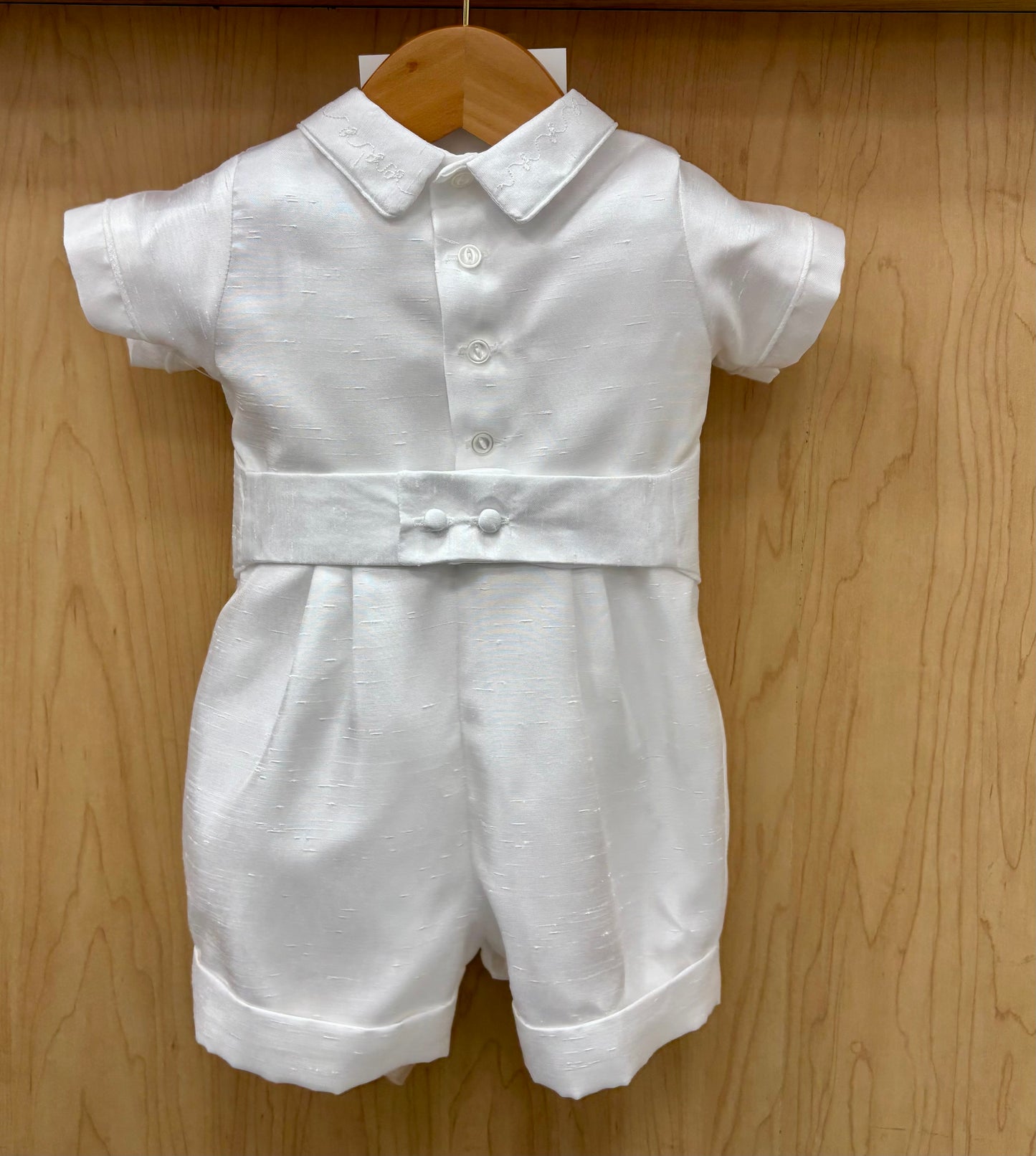 Piccolo Bacio Sal shorts Boys Christening Outfit