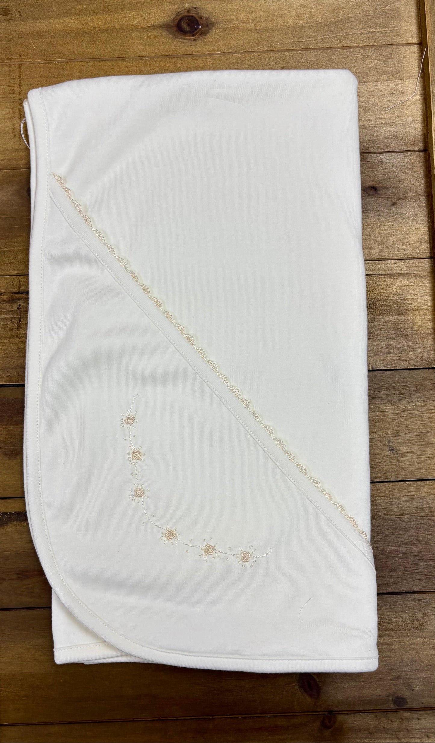 Ivory Rose Embroidery Baby Take-Home Set