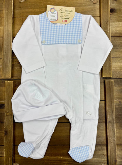 Baby Boy Gingham Take-Home Layette Set