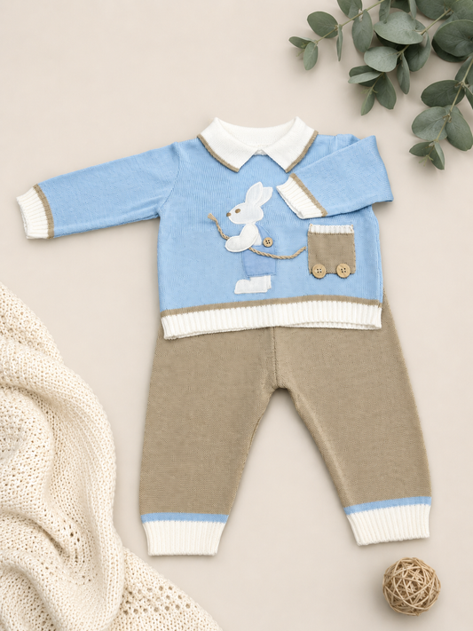 Baby Knit Two-Piece Set Made In Italy