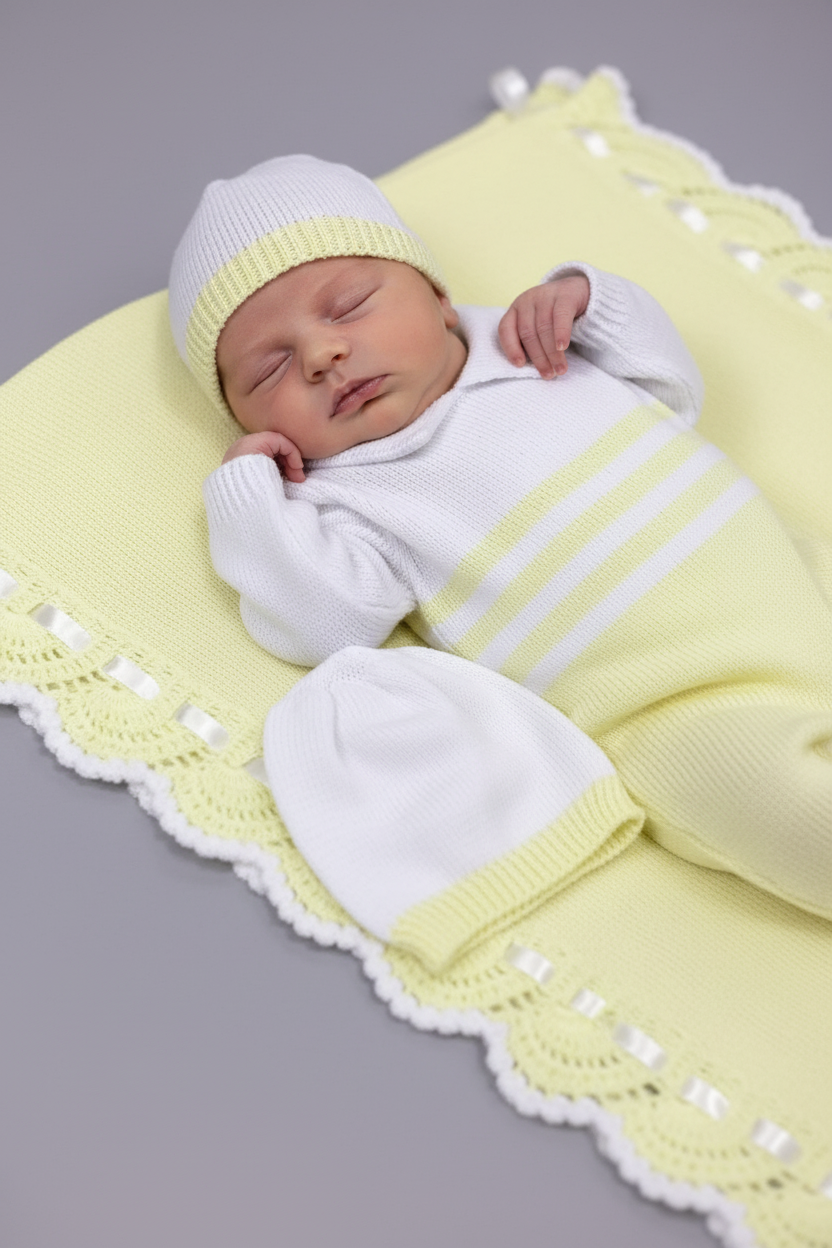 Welcome Home, Little One 3-Piece Knit Set