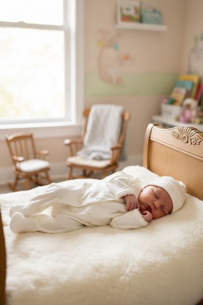 Ivory Rose Embroidery Baby Take-Home Set