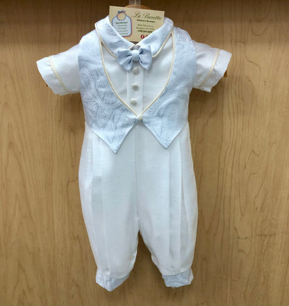 Blue Marcus christening suit