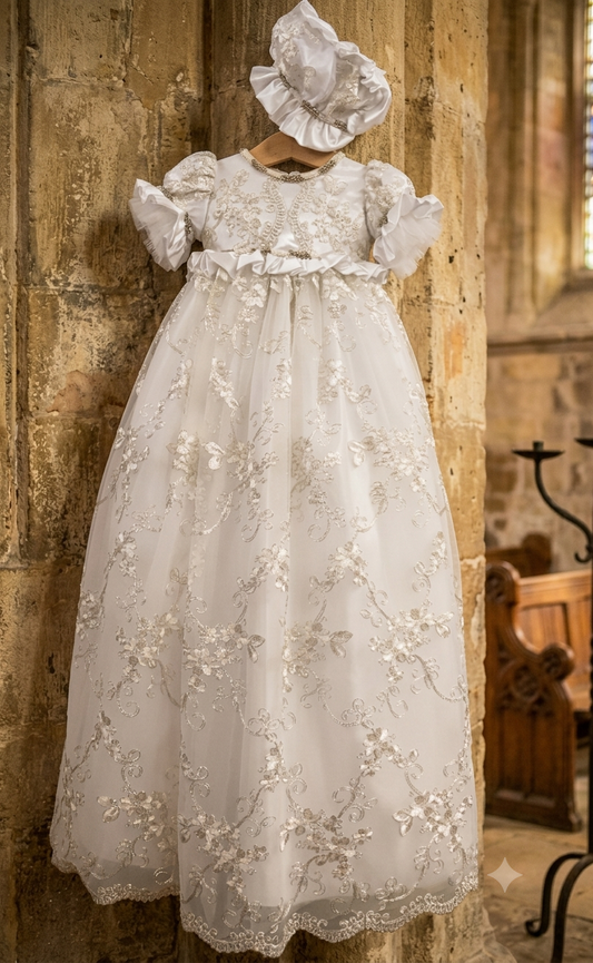 Kiara cathedral christening gown