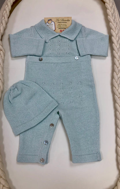 Baby Boy knit Blue take me home set George
